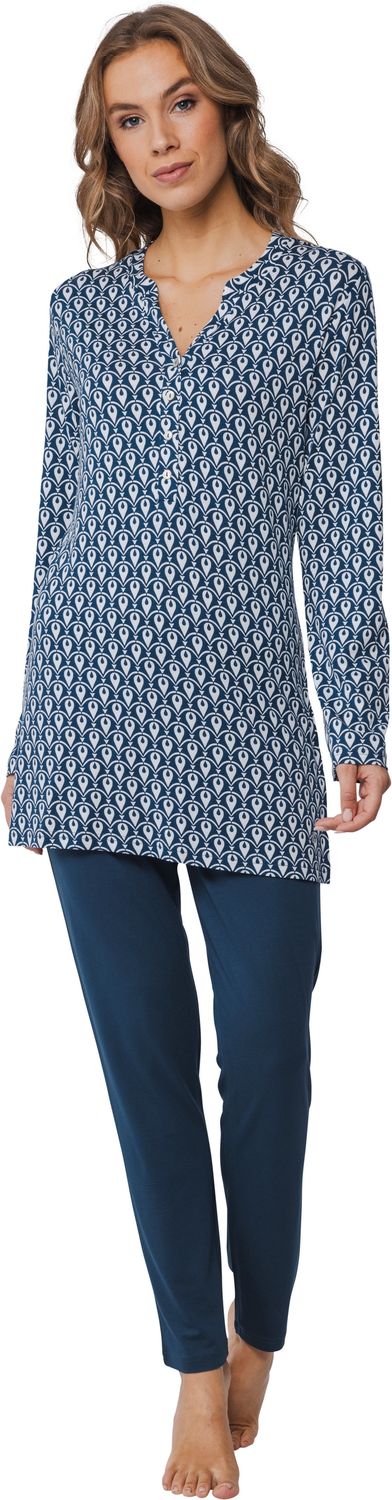 Pastunette pyjama - Blauw combinatie