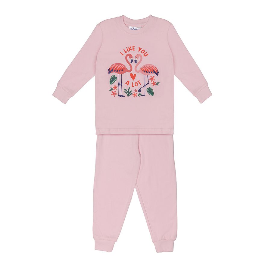 Kinderpyjama  I like You - Roze