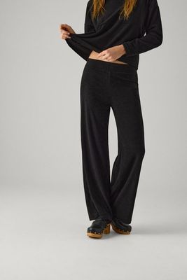 Ysabel Mora wijde broek - Zwart