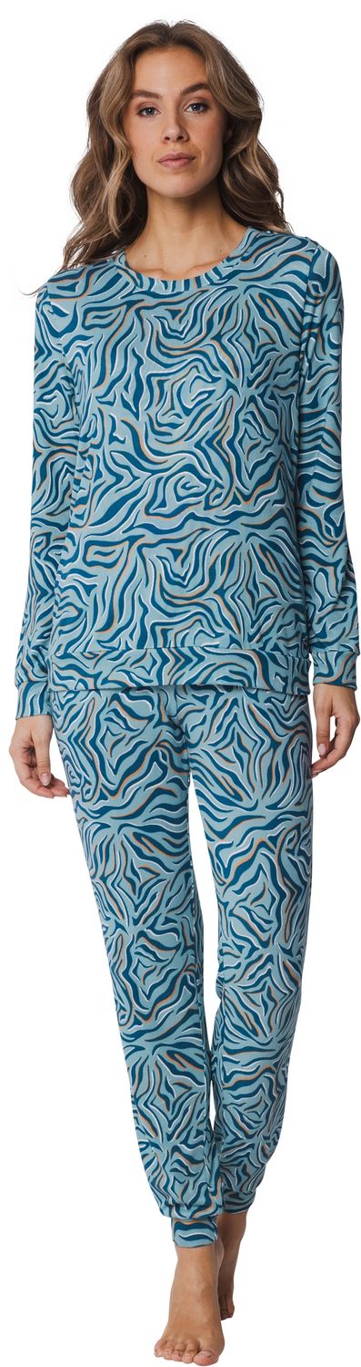 Rebelle lounge pyjama - Blauw combinatie