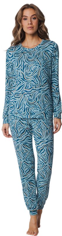 Rebelle lounge pyjama - Blauw combinatie