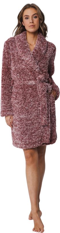 Rebelle fluffy badjas - Rood