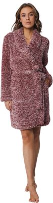 Rebelle fluffy badjas - Rood