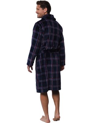 Pastunette badjas fleece - Blauw combinatie