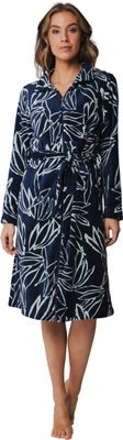 Pastunette badjas met rits - Blauw combinatie