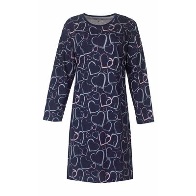 Temptation big-shirt hearts - Marine combinatie