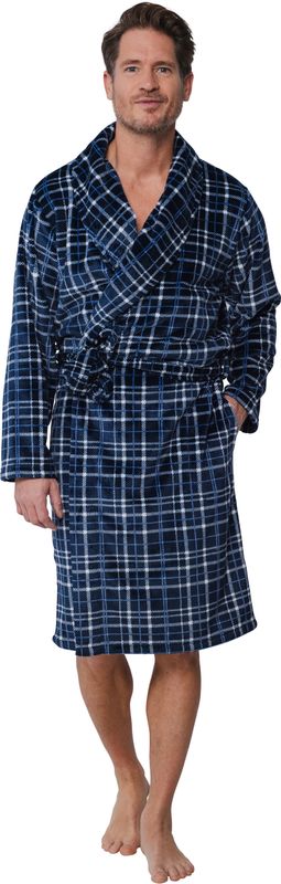 Pastunette badjas fleece -Blauw combinatie