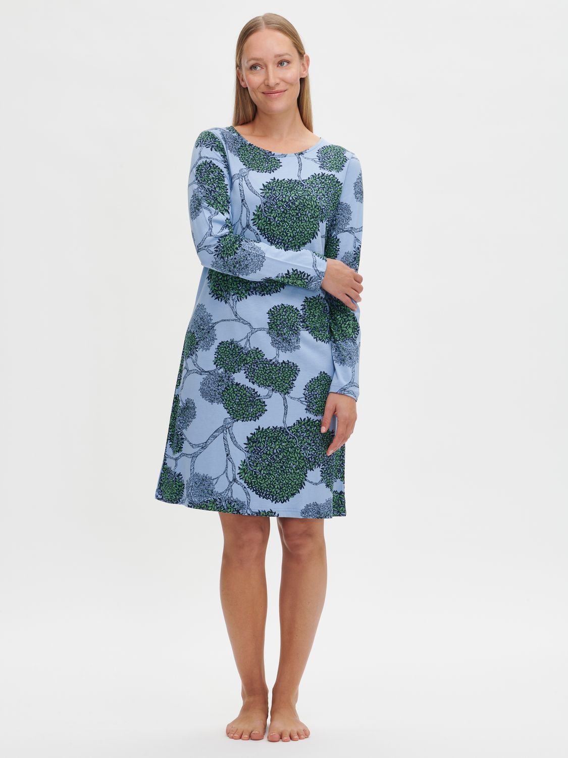Nanso nachthemd - Blauw combinatie