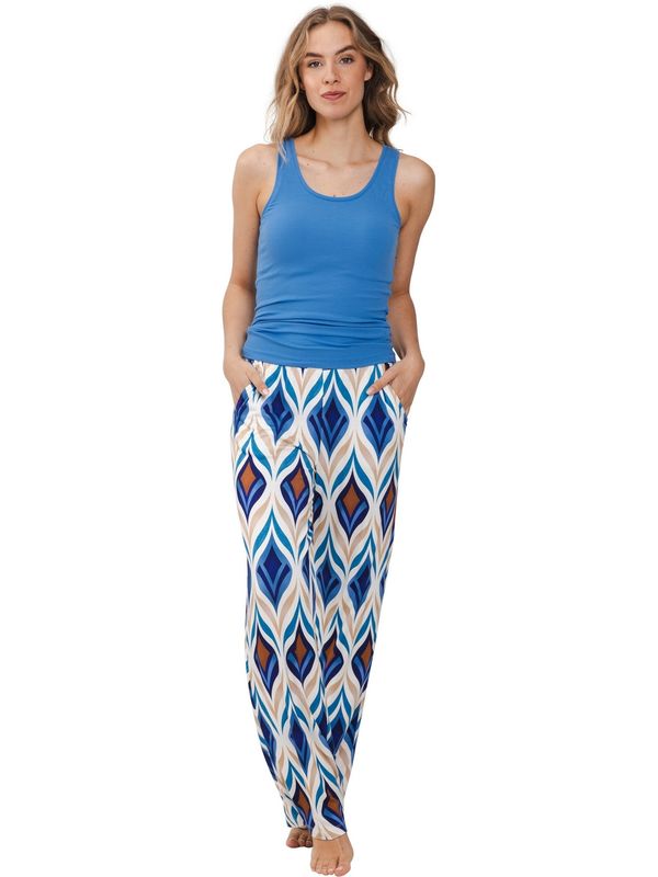 Pastunette lange broek- Blauw combinatie
