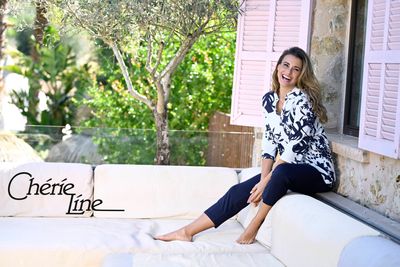 Cherie Line bij Ringella pyjama - Blauw combinatie