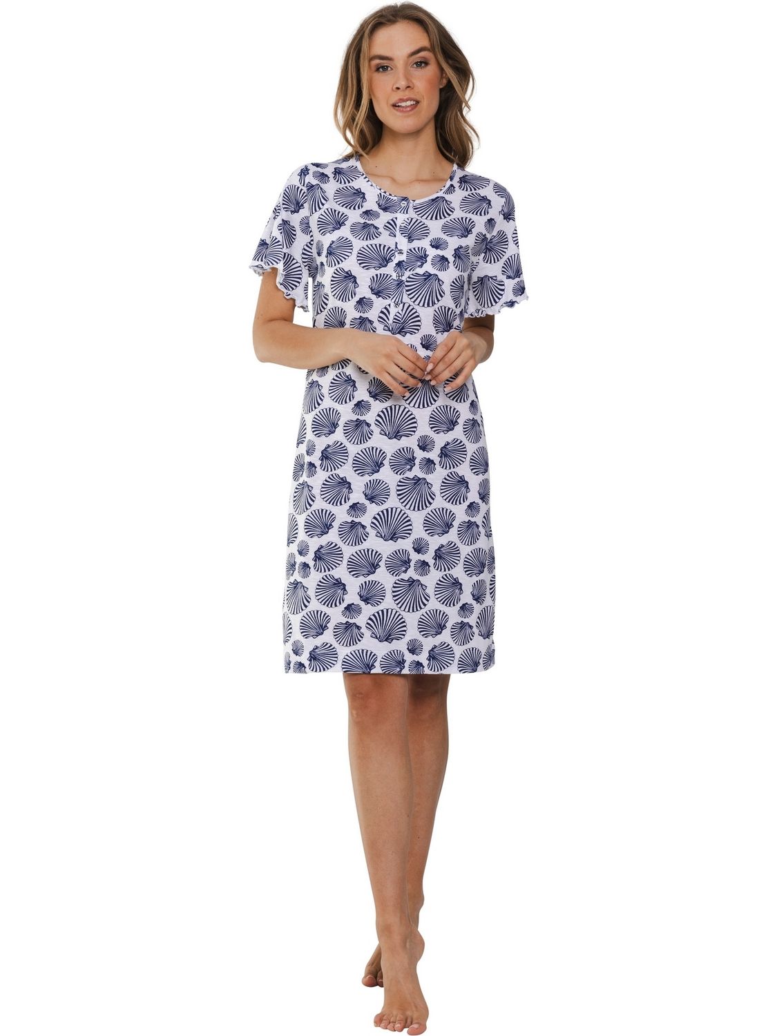 Pastunette nachthemd - Blauw combinatie