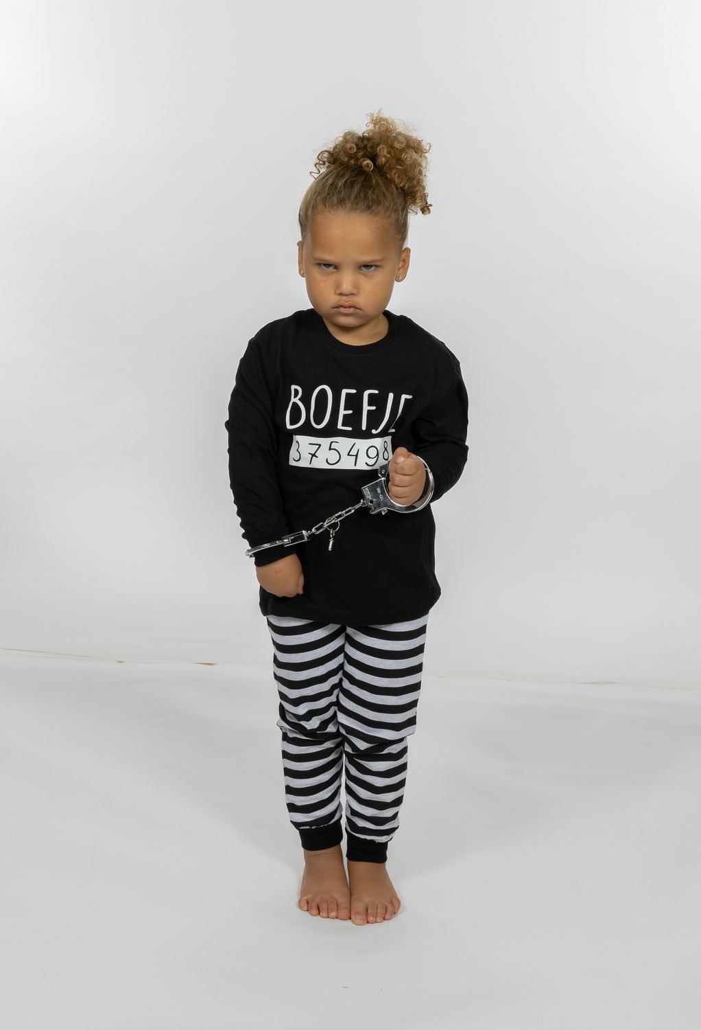 Kinderpyjama boefje- Zwart