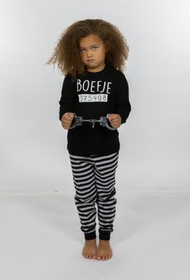 Kinderpyjama boefje - Zwart