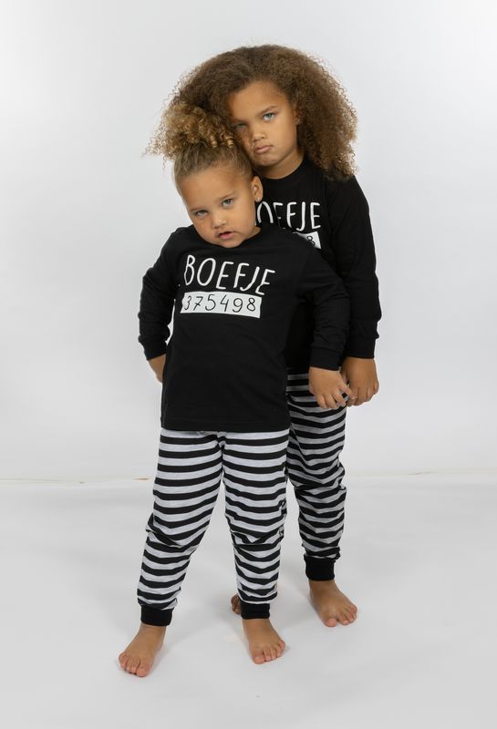 Kinderpyjama boefje- Zwart