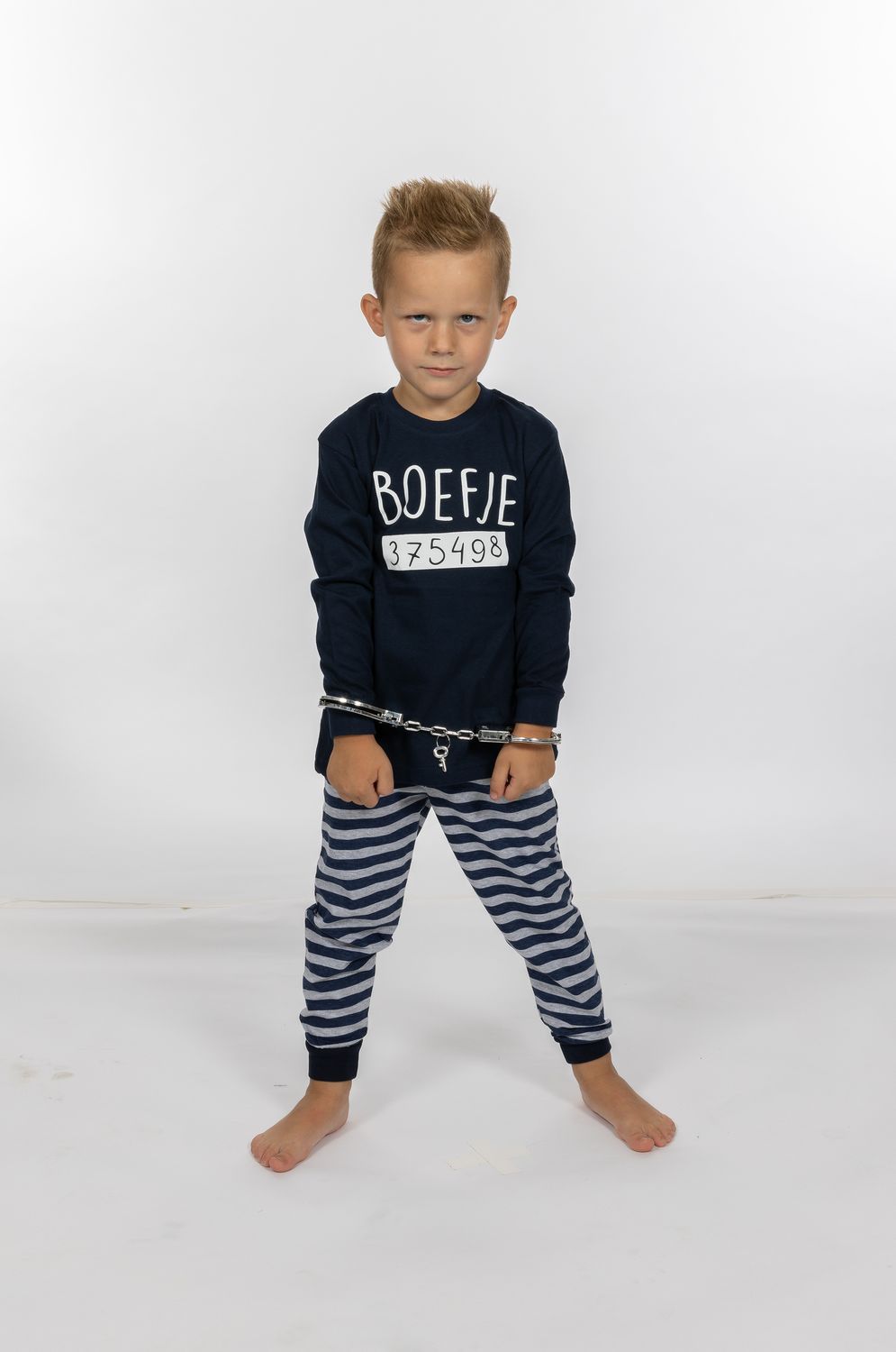 Kinderpyjama boefje - Zwart