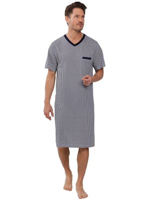 Pastunette heren nachthemd- Blauw combinatie