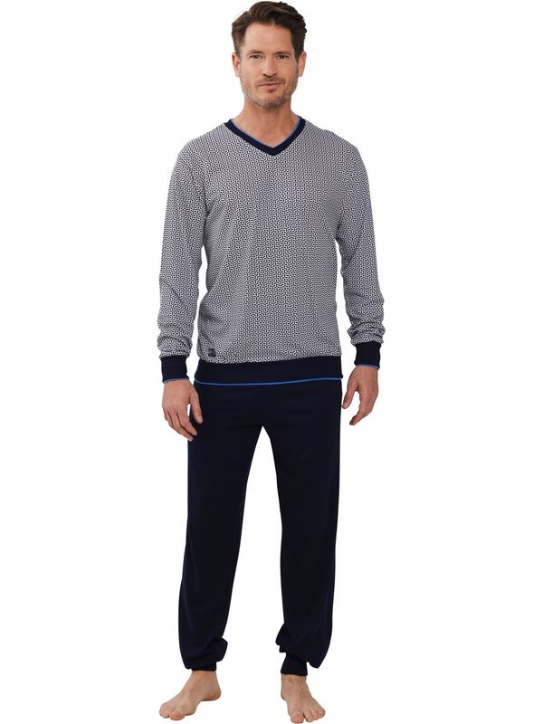 Pastunette heren pyjama- Blauw combinatie