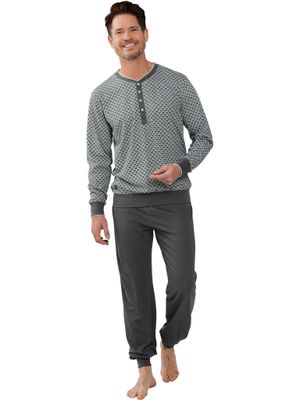 Pastunette heren pyjama - Grijs combinatie