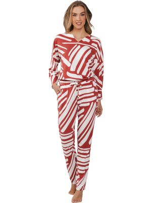 Pastunette pyjama - Donker oranje/ brique