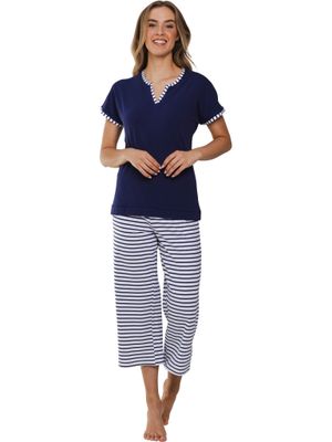 Pastunette pyjama - Blauw combinatie