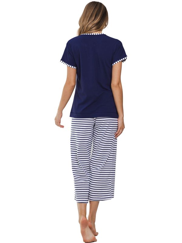 Pastunette pyjama - Blauw combinatie