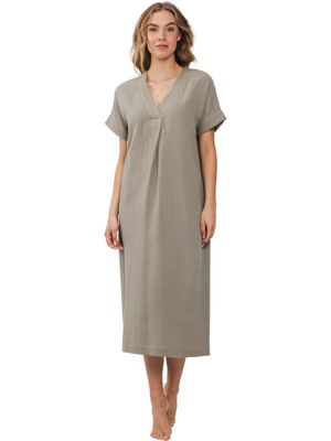 Pastunette lange jurk - Khaki