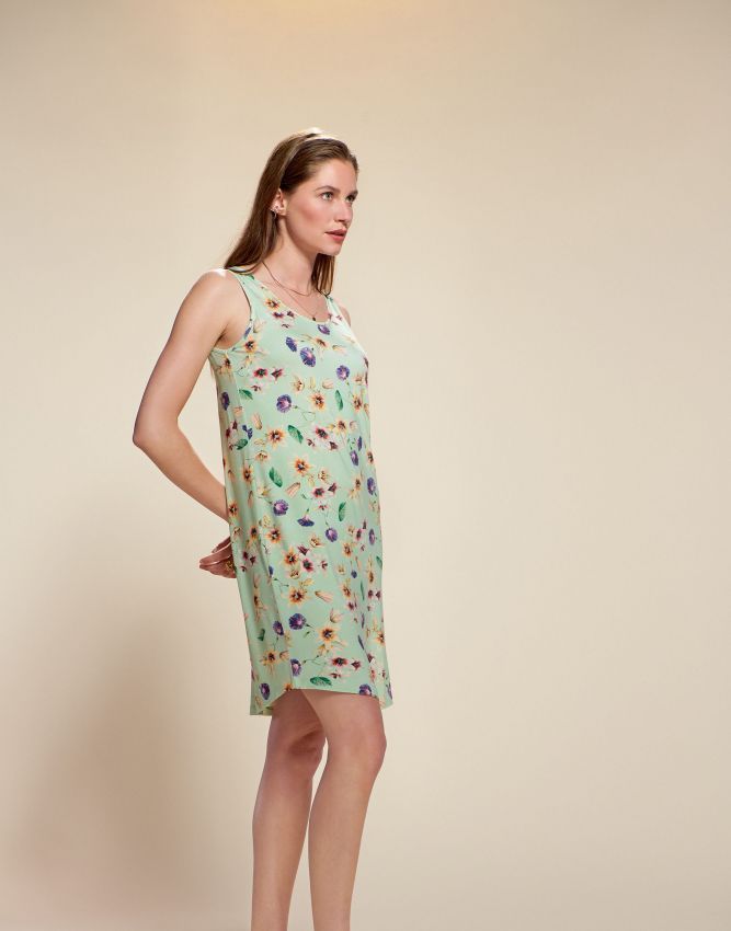 Essenza slipdress - Groen combinatie