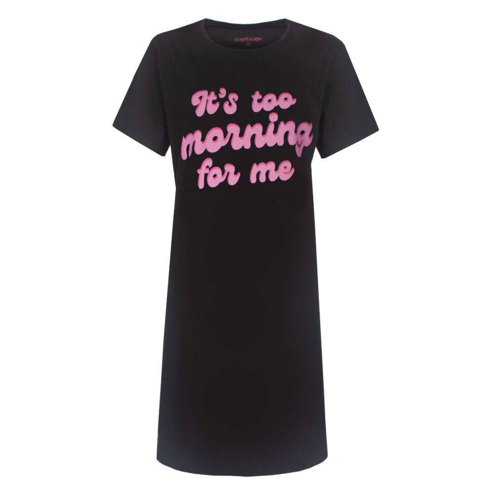 Temptation big-shirt-it&#39;s too - Zwart