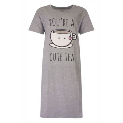 Temptation big-shirt-you&#39;re - Grijs