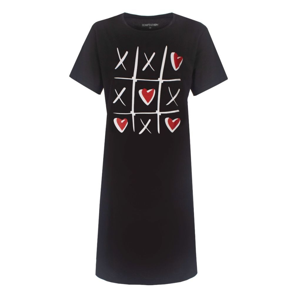 Temptation big-shirt- Xhart-Zwart