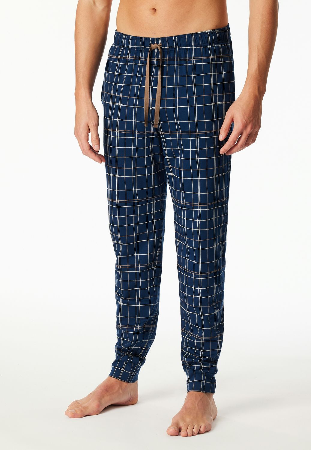 Schiesser lange broek -Blauw combinatie