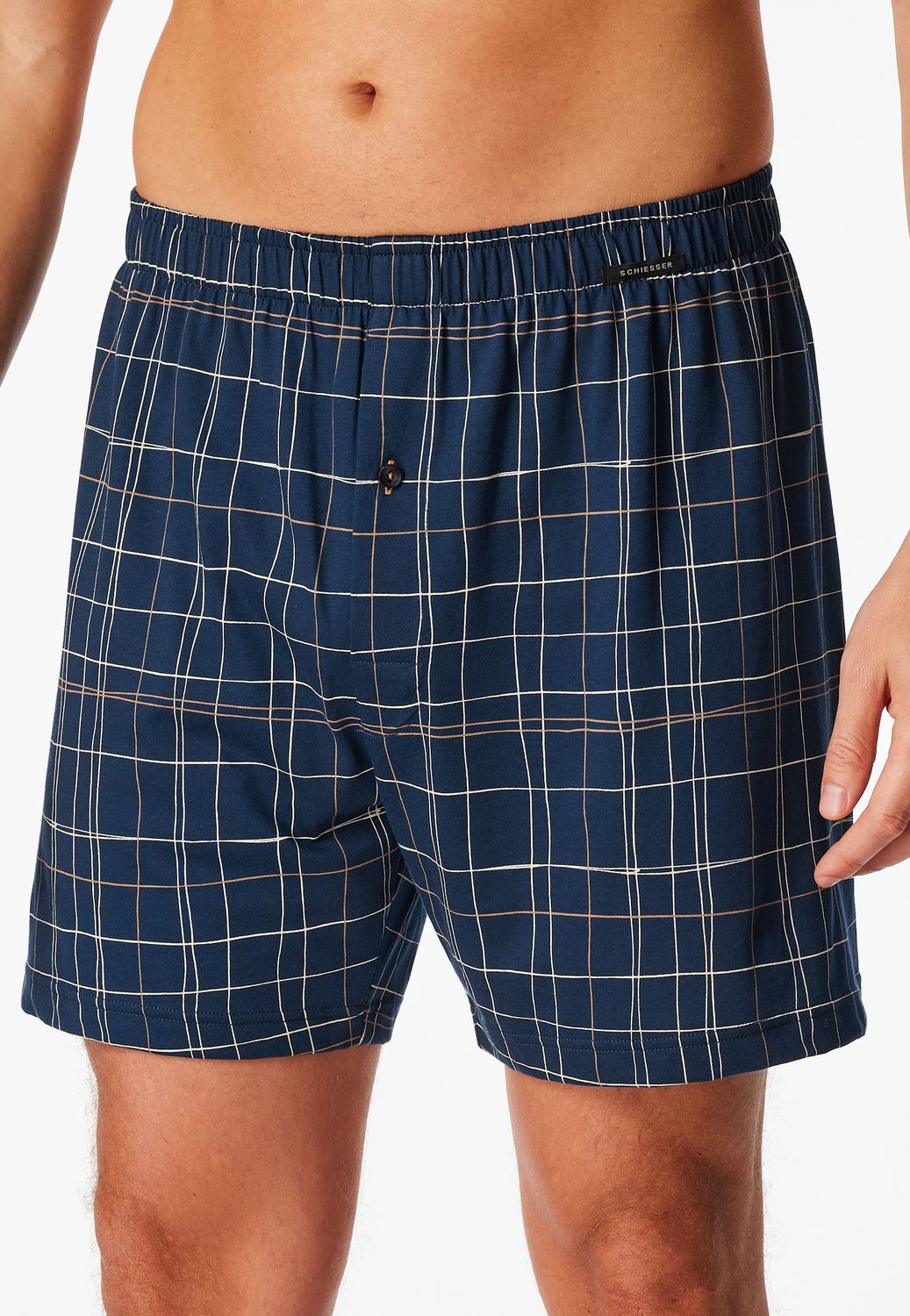 Schiesser boxers 2*pack -Blauw combinatie