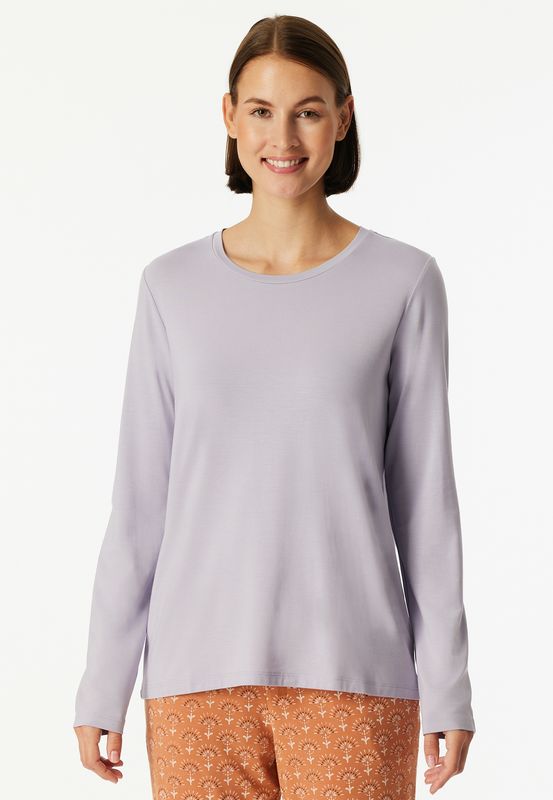 Schiesser -t-shirt lange mouw - lila