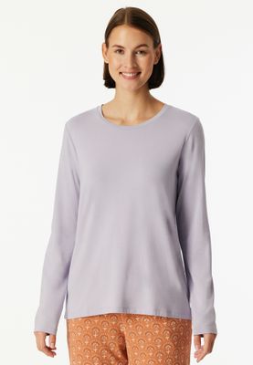 Schiesser -t-shirt lange mouw - lila