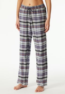 Schiesser flannel broek - bleu combi