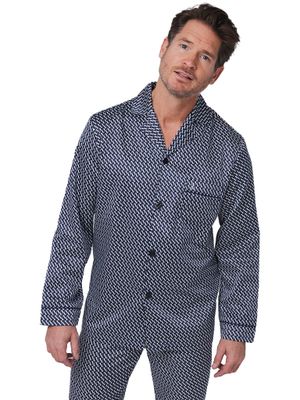 robson heren pyjama satijn - dark bleu robson heren pyjama satijn - dark bleu