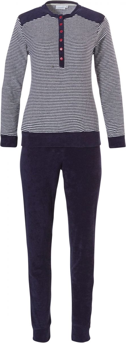 Pastunette badstof pyjama - Marine combinatie