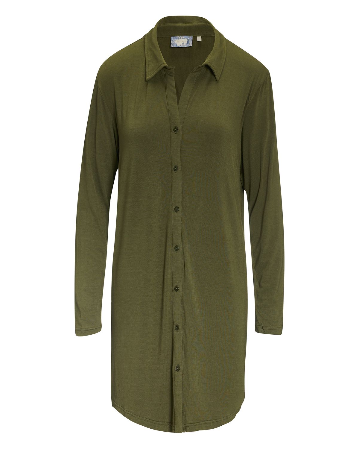 Essenza nachthemd doorknoop-Mosgroen