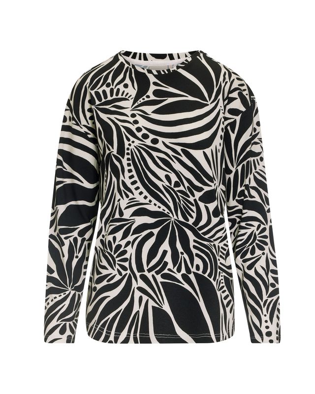 Essenza shirt -Antraciet print
