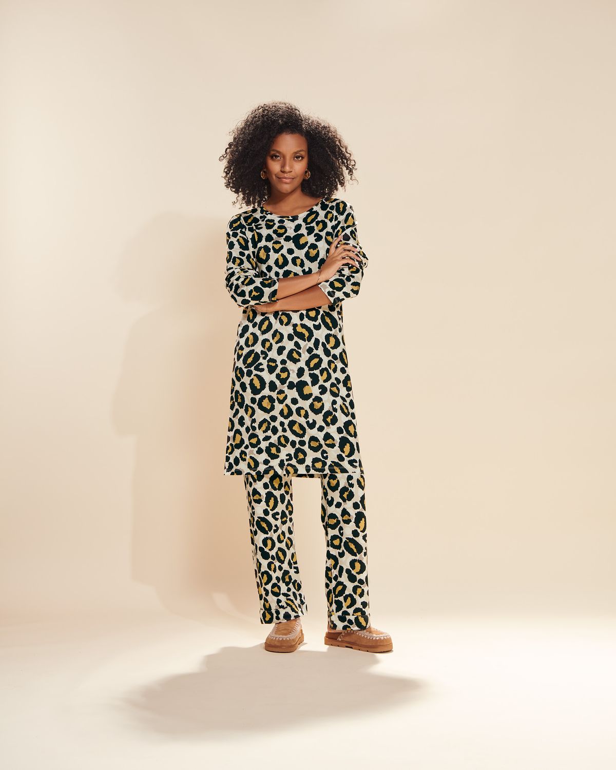 Essenza lange broek -Comforting yellow