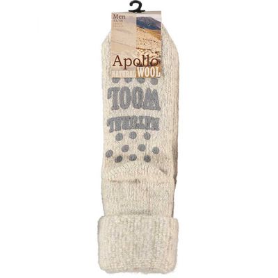 Apollo huissokken - wol Grijs