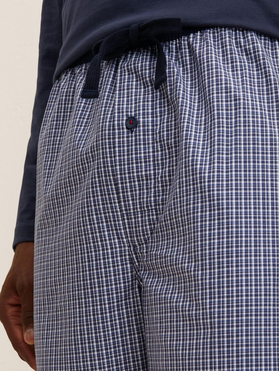 Tom Tailor  heren broek- Blauw combinatie