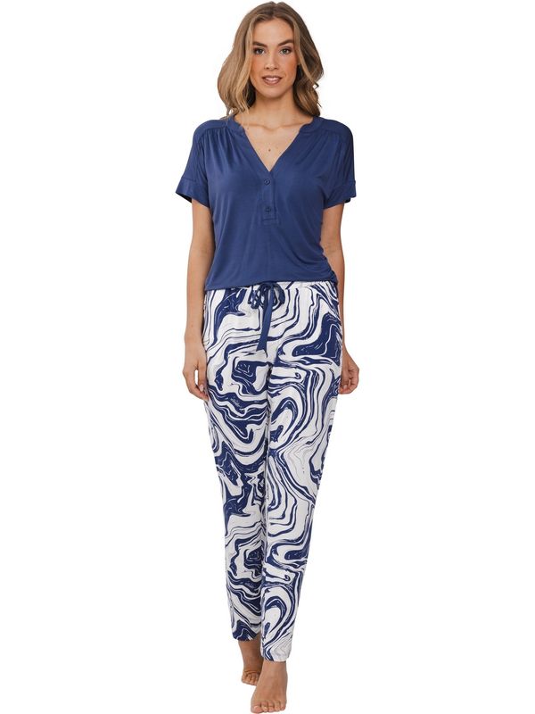 Pastunette pyjama - Blauw combinatie