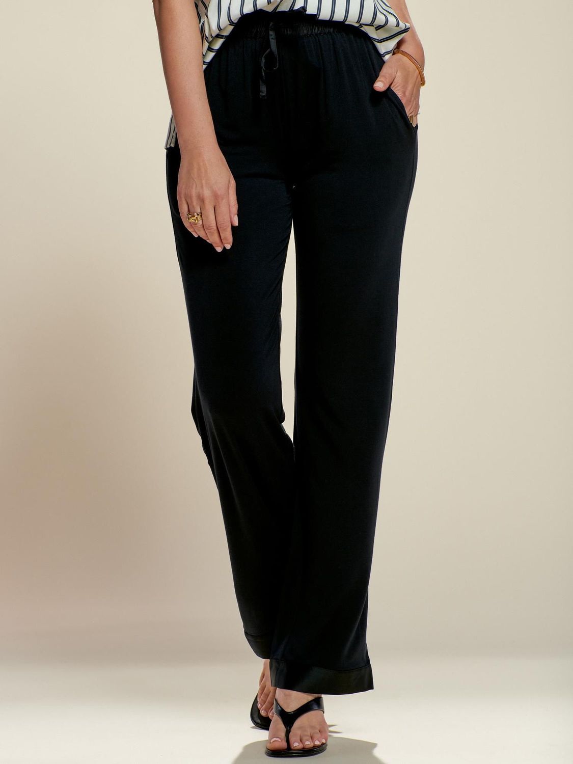 Essenza lange broek- navy/antraciet