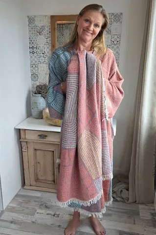 ZusenZomer hammamdoek - bleu combinatie