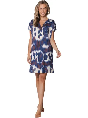 Pastunette nachthemd - bleu combinatie