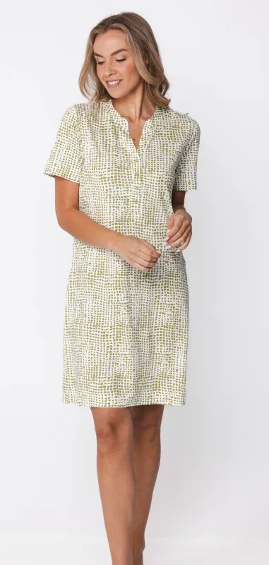 Pastunette nachthemd - olijf green