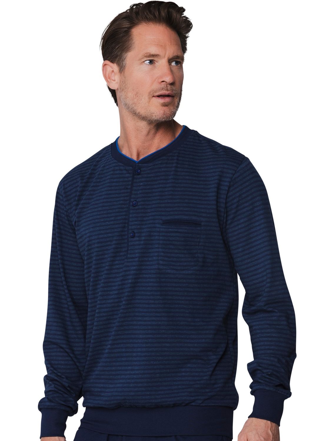 Pastunette shirt lange mouwen - navy streep