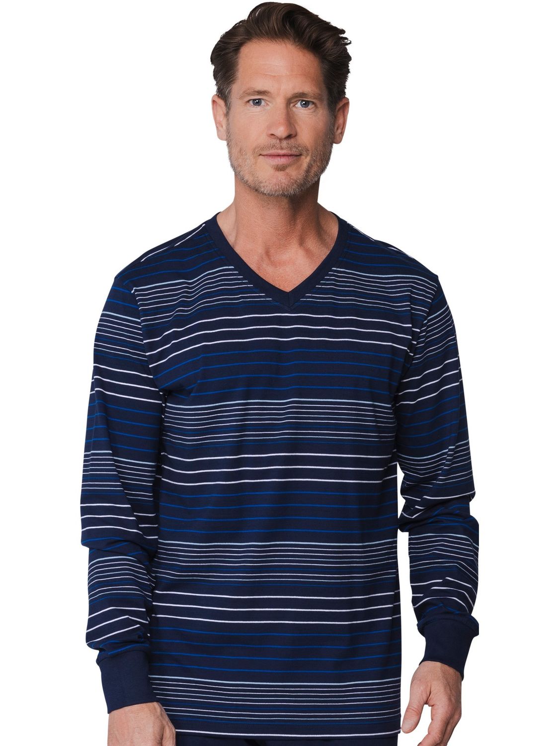 Pastunette shirt lange mouw - navy streep