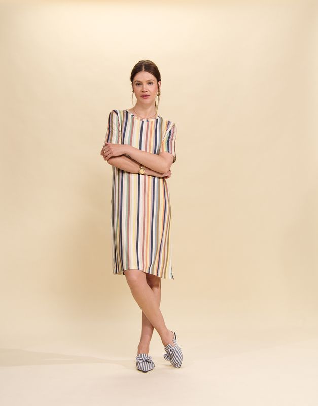 Essenza nachthemd - multi streep